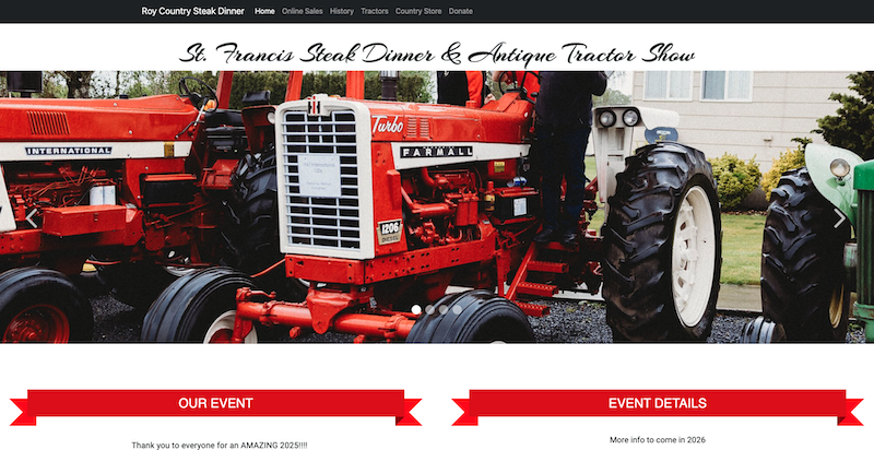 Screenshot of Roy Country Steak Dinner - Banks, OR